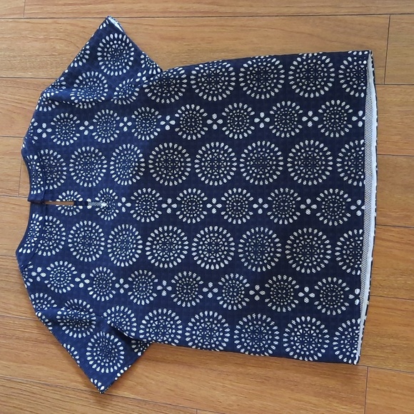 🔥🔥🔥SALE🔥🔥🔥NWOT Michael Kors White & Navy Eyelet Top & Skirt - Picture 4 of 7